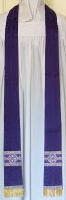 Roman Purple Gothic Preaching Stole